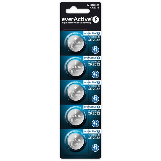 Picture of CR3032 baterijas everActive litija iepakojumā 4 gb.