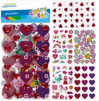 Изображение Craft with Fun NAKLEJ SERCA MIX 3W1 130X250 CF B/C 12/144