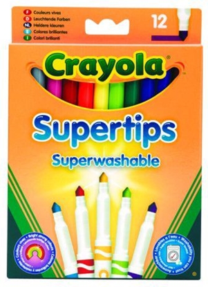 Attēls no Crayola Flamastry Supertips Pastelowe 12szt (7509)