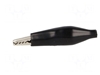 Picture of Crocodile clip; 60VDC; Grip capac: max.8mm; Overall len: 41.5mm
