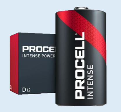 Attēls no D baterija 1.5V Duracell Procell INTENSE POWER sērija Alkaline High drain iep. 10gb.