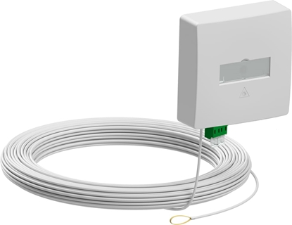 Picture of D.center ® Gf-TA 42, vorkonfektioniert & terminiert, bestückt mit 1x LCD/APC Kupplung & LC/APC-Duplex-Kabel, 20 m