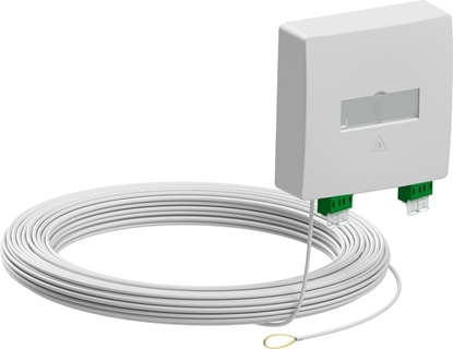Picture of D.center ® Gf-TA 42, vorkonfektioniert & terminiert, bestückt mit 2x LCD/APC Kupplung & 2x LC/APC-Duplex-Kabel, 40 m