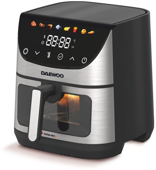 Изображение Daewoo Hot Air Fryer, 1600 W, LED display, 6.5 L DAF 1600 IX