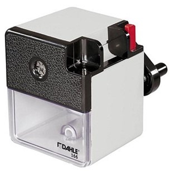 Picture of Dahle Pencil sharpener Dahle 166 gray - table model for pencils with diameters up to Ø12 mm