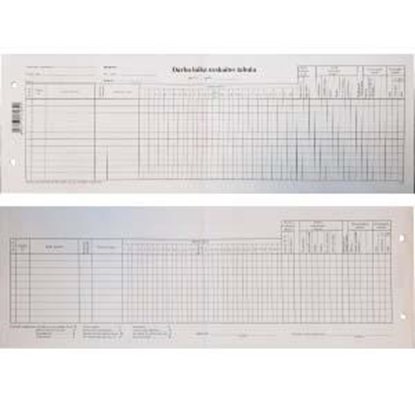 Picture of Darba laika uzskaites tabula 1/2 A3, 10 loksnes