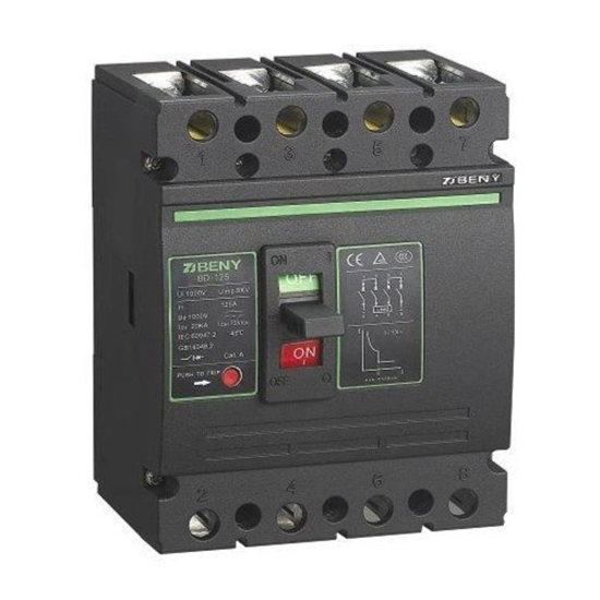 Picture of DC Circuit Breaker - 4P, 125A, 1000VDC
