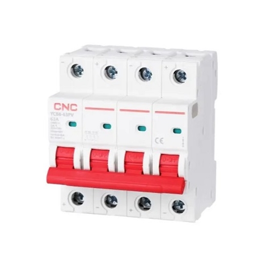 Picture of DC Miniature Circuit Breaker, 4P, 63A, Cat.A, 1000VDC, 6kA