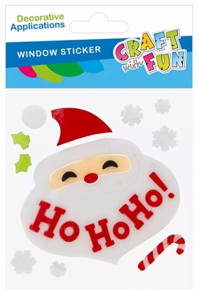 Изображение Dekoracja witeczna Craft with Fun NAKLEJ BN NA OKNO MIKOLAJ 240X200 CF PBH 12/72