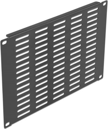 Изображение Delock 10″ Network Cabinet Panel with ventilation slots horizontal 4U black