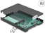 Attēls no Delock 2.5″ Converter SATA 22 pin > 1 x M.2 key B + 1 x mSATA - 9.5 mm