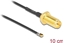 Attēls no Delock Antenna Cable RP-SMA jack bulkhead to I-PEX Inc., MHF® 4L LK plug 1.37 10 cm thread length 10 mm