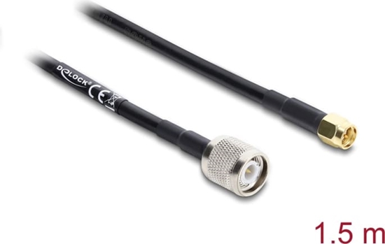 Picture of Delock Antenna Cable TNC plug to SMA plug RG-58 1.5 m