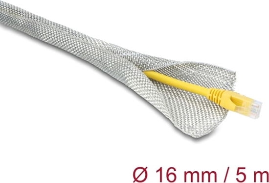 Picture of Delock Braided Sleeve for EMC shielding self-closing 5 m x 16 mm