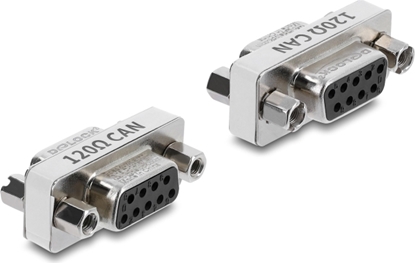 Изображение Delock D-Sub 9 pin CAN Bus Adapter female to female 120 ohms resistor