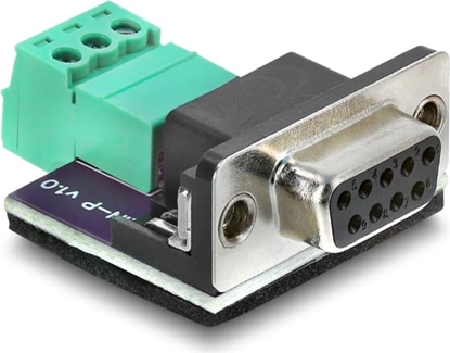 Изображение Delock D-Sub 9 pin female to 3 pin Terminal Block Adapter for CAN / LIN bus