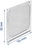Attēls no Delock Fan Grill 92 x 92 mm aluminum – fan dust filter with stainless steel filter mesh