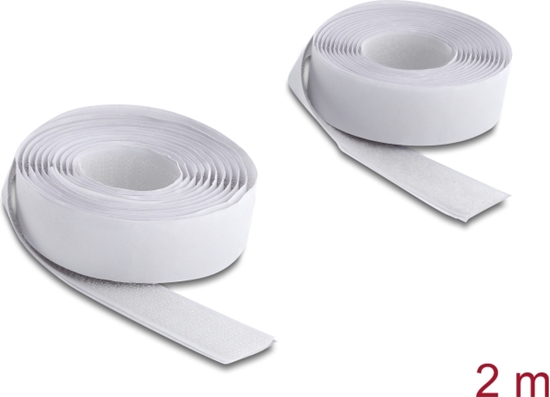 Picture of Delock Hook-and-loop tape self-adhesive L 2 m x W 20 mm white