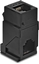 Picture of Delock Keystone Module Coupler RJ14 jack to RJ14 jack Cat.3 90° angled plastic black
