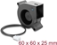 Attēls no Delock Radial Fan / Blower Fan 12 V DC 60 x 60 x 25 mm with 3 pin fan connector, black