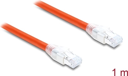 Attēls no Delock RJ45 Network Cable Cat.8.1 S/FTP 1 m up to 40 Gbps orange