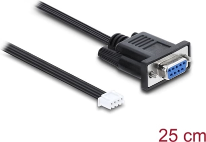 Picture of Delock Serial RS-232 Connection Cable D-Sub 9 female to JST XH 4 pin header female 25 cm
