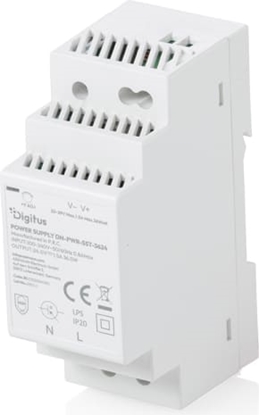Изображение Digitus 24V / 1.5A / 36W Step-Shape DIN-Rail power supply unit (Slim, Class II)