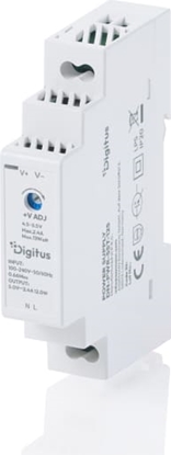 Изображение Digitus 5V / 2.4A / 12W Step-Shape DIN-Rail power supply (Ultra-Slim, Class II)