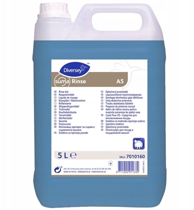 Picture of Diversey Diversey Suma Rinse A5  preparat do pukania i nabyszczania naczy w zmywarkach - 5 L
