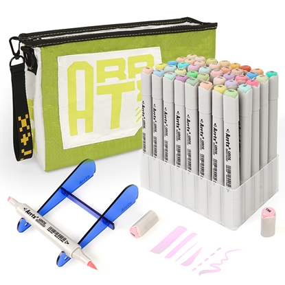 Picture of Double-sided Marker Pens ARRTX Oros, 40 Colours, pastel tone shade