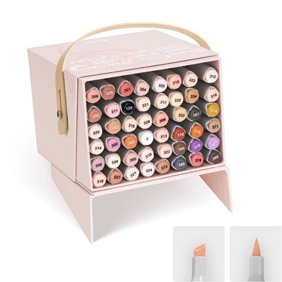 Picture of Double-Sided Marker Pens ARRTX Oros, 48 Colours, Skin Tone Shade