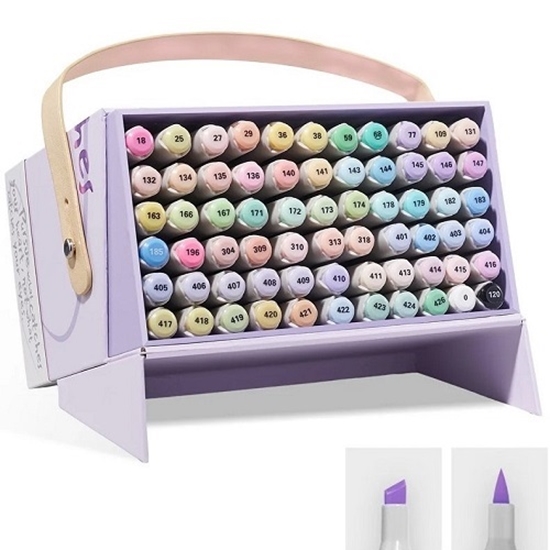 Picture of Double-sided Marker Pens ARRTX Oros, 66 Colours, pastel tone shade