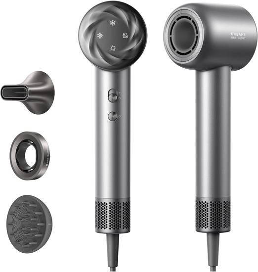 Picture of Dreame | Hair dryer | Glory Mix | 1600 W | Number of temperature settings 4 | Ionic function | Diffuser nozzle | Black