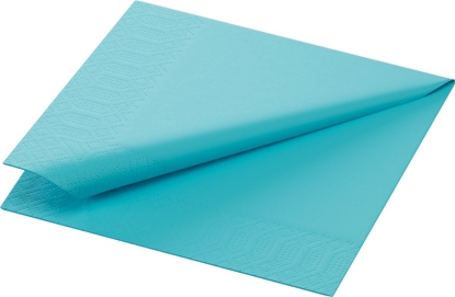 Attēls no Duni Serviet 24x24 cm 3-lag mitowy niebieski 250 stk./pakke