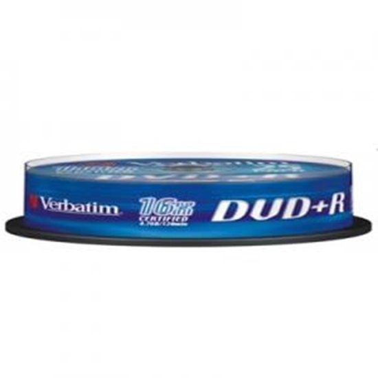 Picture of DVD+R 120min/4,7Gb/16x (cake)10 AZO Verbatim 43829