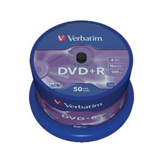 Picture of DVD+R 4.7Gb 120min 16x par 1gab Verbatim iepak