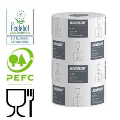 Picture of Dvieļi ruļļos Plus S2, 2 slāņu, 60m, balti Katrin