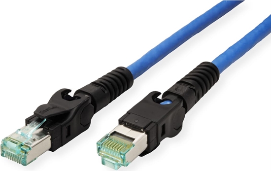 Picture of Easylan VarioBoot Patch cable Cat.6A, S/FTP, blue, 1 m