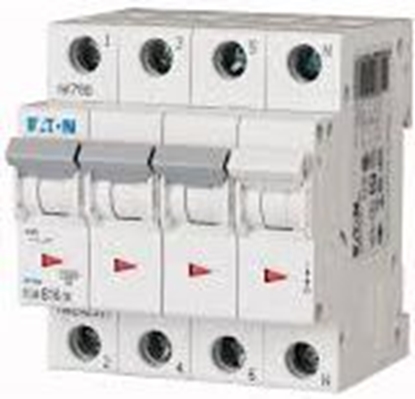 Attēls no Eaton Wycznik nadprdowy 3P+N C 16A 10kA AC PLSM C16/3N-MW (242543)