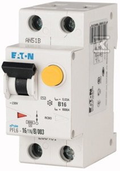 Picture of Eaton Wycznik rónicowo-nadprdowy 1P+N 10A 0,03A typ AC PFL6-10/1N/C/003 286465