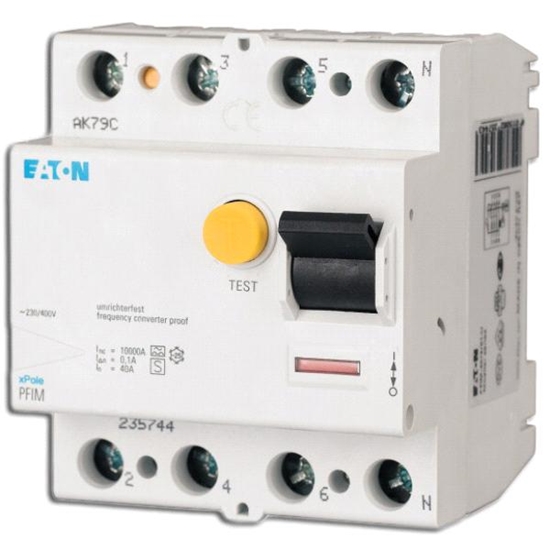 Picture of Eaton Wycznik rónicowoprdowy PFIM-100/4/003-G 4P 100A 0,03A typ G 104383