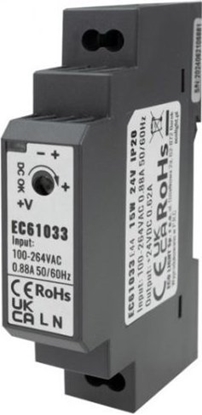 Picture of Ecolight Zasilacz Led Na Szyn Din 15W 24V Ip20 Premium Eco* Light Ec61033 Eco* Light