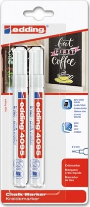 Attēls no Edding Marker kredowy 2-3 mm biay 2 szt.