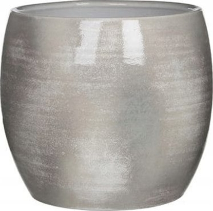 Attēls no Edelman Doniczka ceramiczna jasnoszara 12x14cm elegancka klasyczna okrga