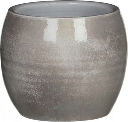 Attēls no Edelman Doniczka ceramiczna jasnoszara 20x18cm - rcznie wykonana