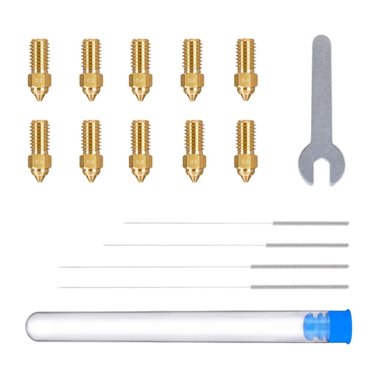 Picture of ELEGOO Neptune 4 / 4 Pro Brass Nozzle Set (0.2 mm 