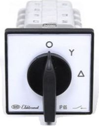 Picture of Elektromet cznik krzywkowy gwiazda-trójkt 16A 3P za tablicowy z pytk przedni IP65 LUK 16-22 (921610)