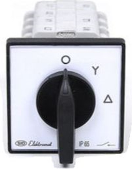 Picture of Elektromet cznik krzywkowy gwiazda-trójkt 16A 3P za tablicowy z pytk przedni IP65 LUK 16-22 (921610)