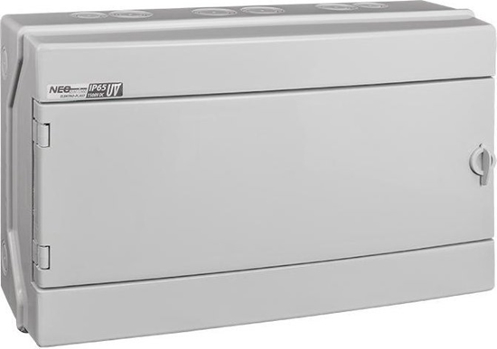 Изображение Elektro-Plast Rozdzielnica hermetyczna moduowa (500V AC, 1500V DC) 1x18 natynkowa (N+PE) IP65 RH-18/UV