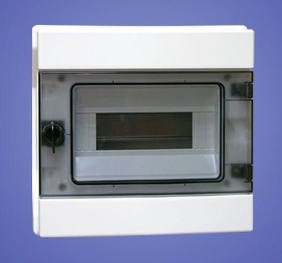 Picture of Elektro-Plast Rozdzielnica hermetyczna moduowa 1x8 z zamkiem natynkowa IP65 RH-8/Z (36.9)